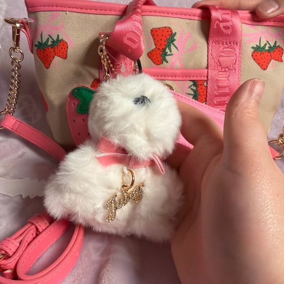 Juicy couture Strawberry Canvas Tote Bag with Card Wallet - Picture 5 of 7